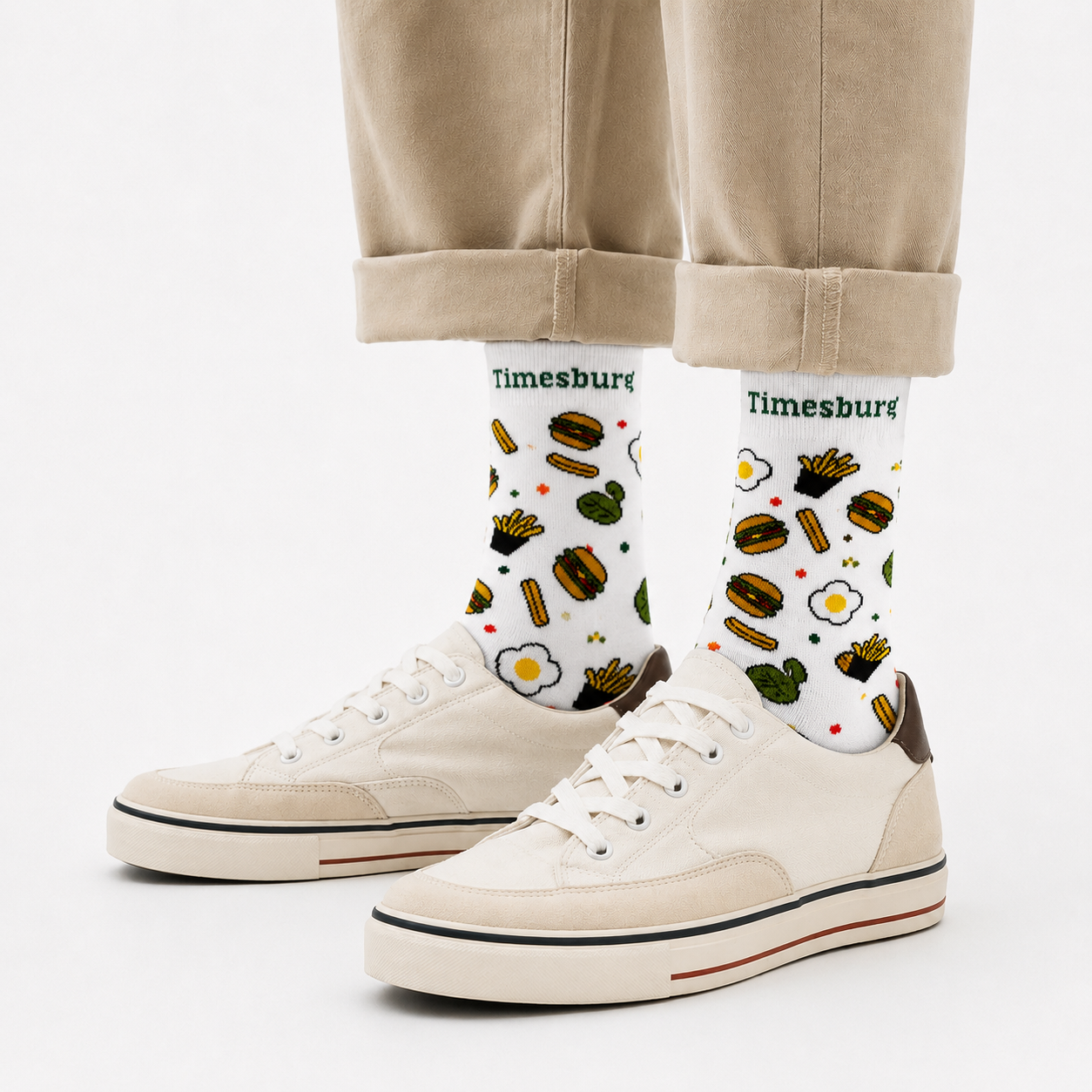 Calcetines "Burger Crew" Blanco